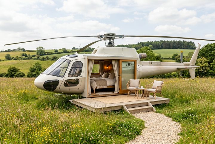 Helicopter Glamping Overview